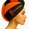100% Cotton: Orange Hair Towel Cap