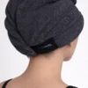 Deep Dark Gray – Luxe Microfiber Hair Towel Cap