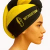 100% Cotton: Yellow Hair Towel Cap